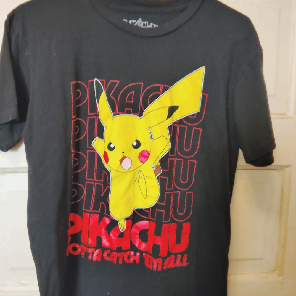 Pokemon Black and Yellow Pikachu Kids T-Shirt